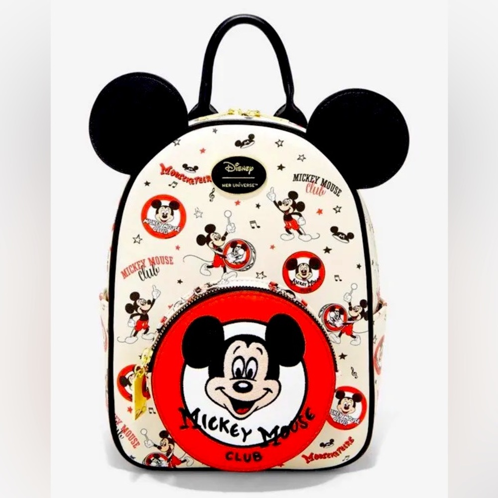 NWT Mickey Mouse Club Loungefly Bag & Wallet